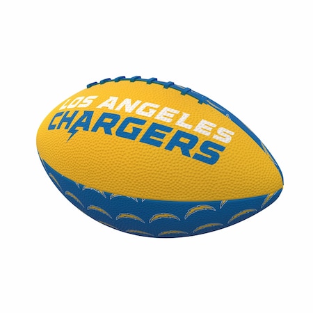 Logo Brands LA Chargers Repeating Mini-Size Rubber Football 626-93MR-3